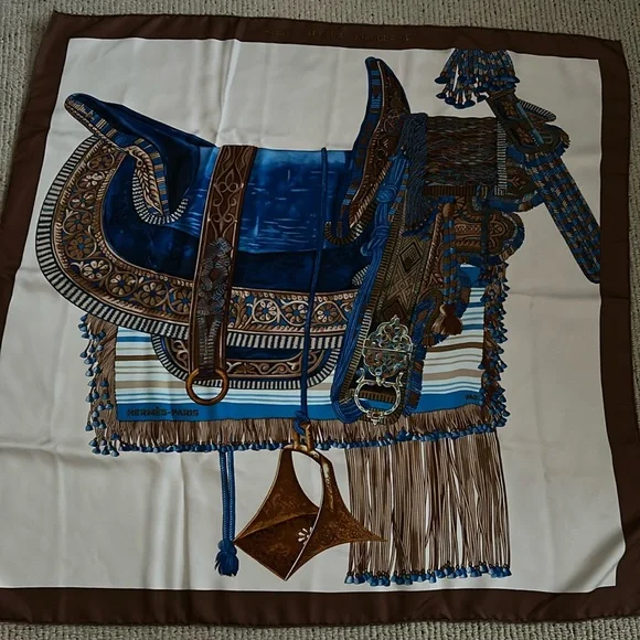 Hermès 100% Silk Scarf Selle D’Apparat Marocaine - Picture 1 of 12